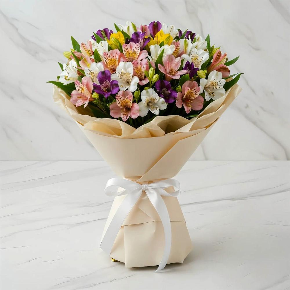 Букет цветов из: Альстромерии в Первомайском Кировской области