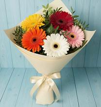 Букет цветов из:  Герберы в Первомайском Кировской области