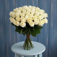 Букет 51 Белая роза Эдлесс Лав #REPLACE_PRED# Первомайском Кировской области