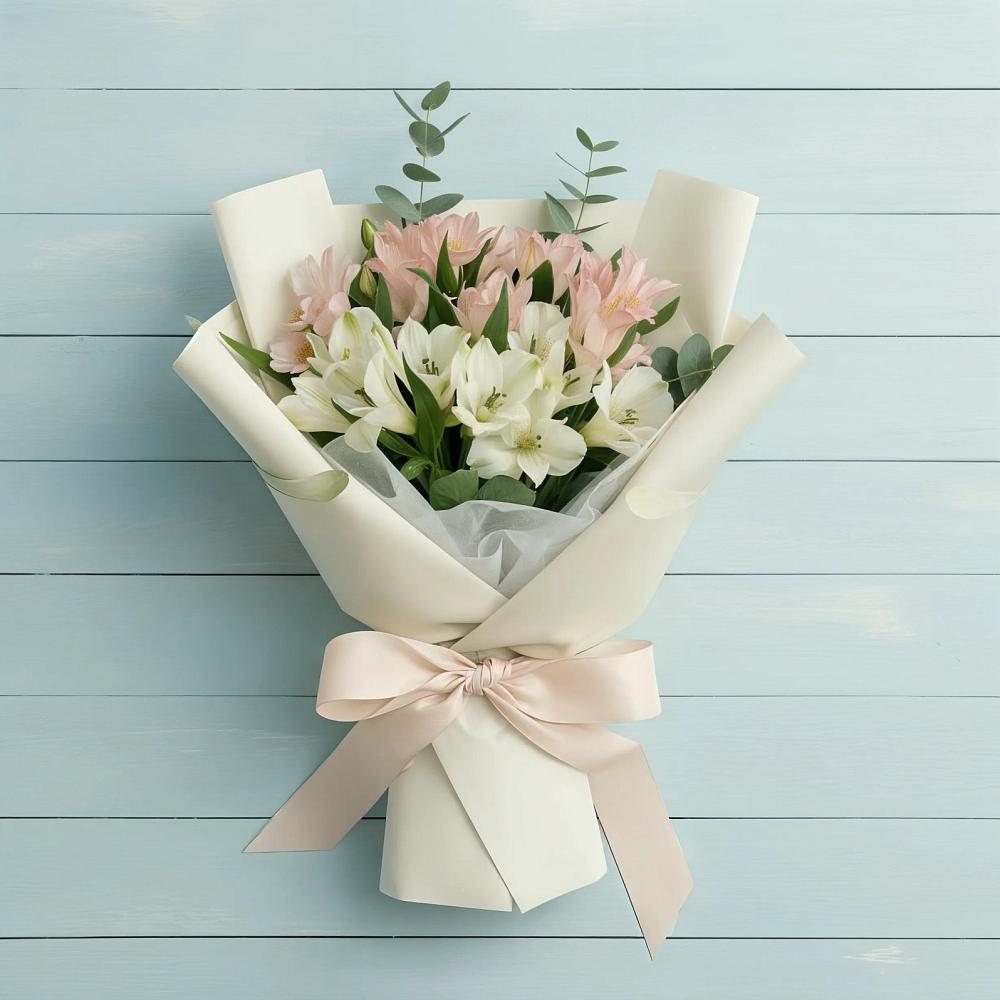 Букет цветов из: Альстромерии в Первомайском Кировской области