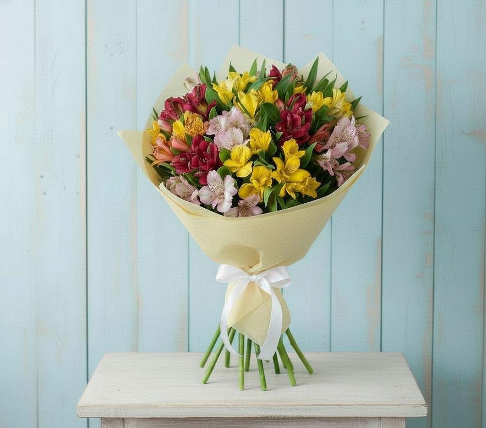 Букет цветов из: Альстромерии в Первомайском Кировской области