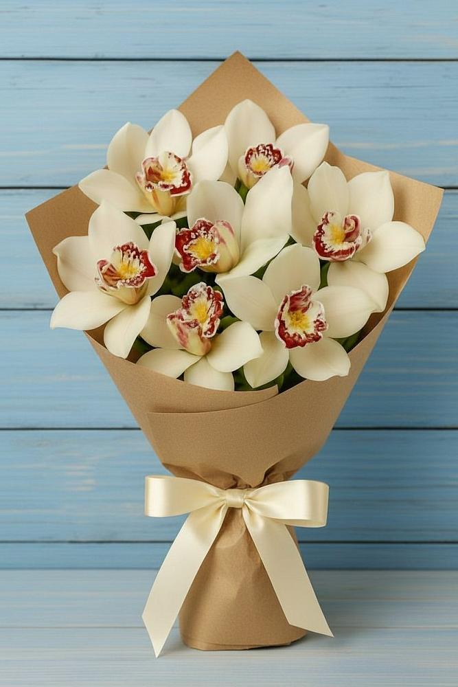 Букет цветов из: Орхидеи и Розы в Первомайском Кировской области