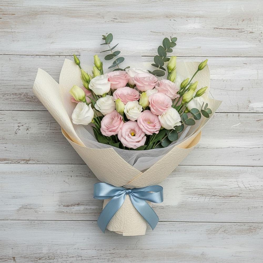 Букет цветов из: Лизиантусы в Первомайском Кировской области